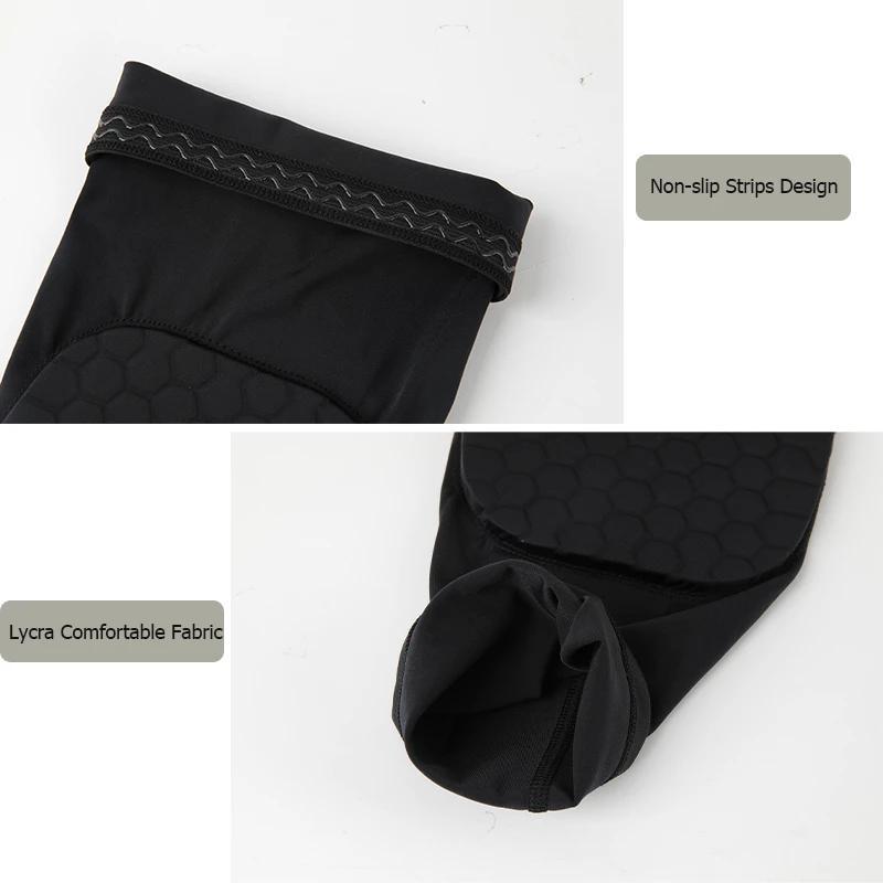 1PC Basketball Knee Protector Compression Sleeve Honeycomb Foam Pads Brace Kneepad Fitness Gear Volleyball Support