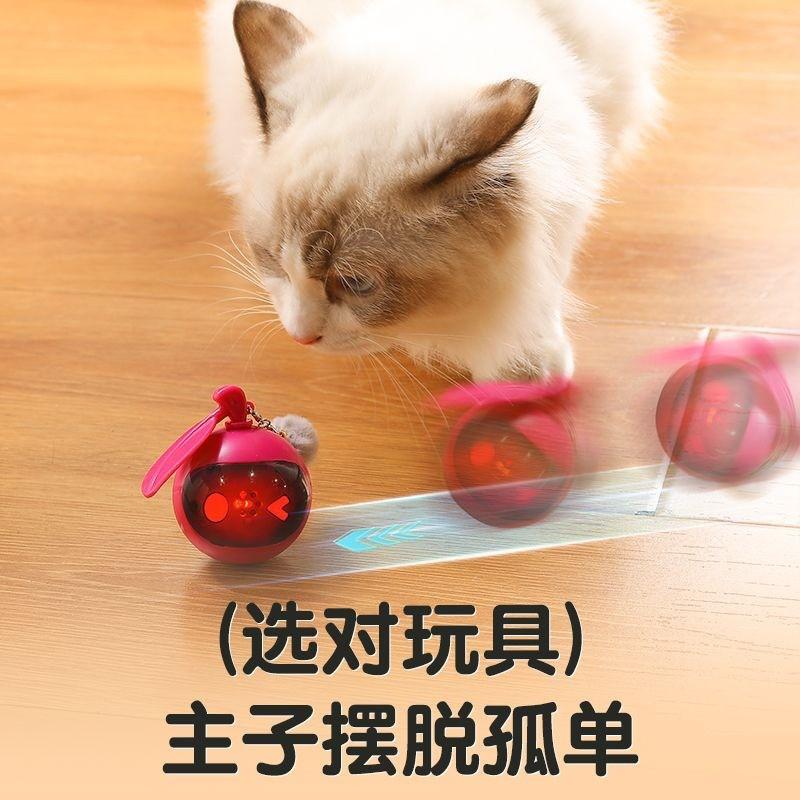 Interactive Electric Cat Toy With Light Sound Motion Sensor Kittens Dogs Boredom Relief