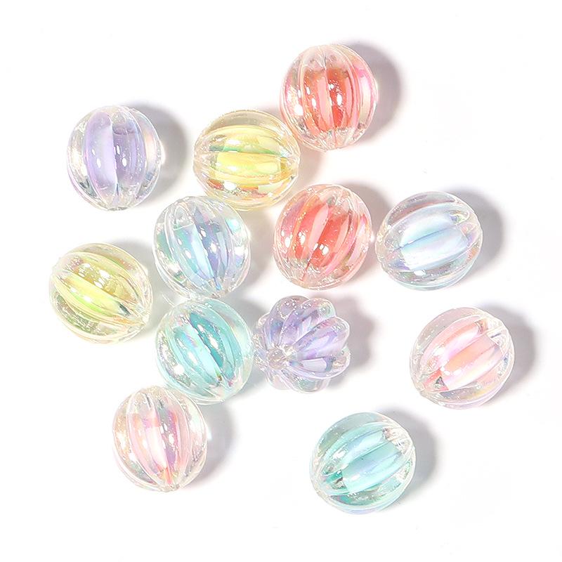 DIY Handmade Round Bead Jewelry Kit: Includes Colored Beads for Phone Chains, Hair Ties, Bracelets, and Necklaces.