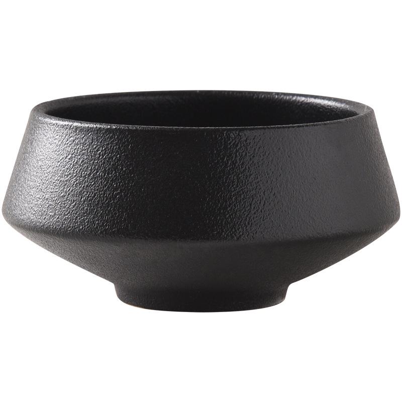 Clearance Retro Japanese Ceramic Bowl: Deep Rice, Soup, Salad, or Incense Cup for Hotel Catering or Entryway Decor