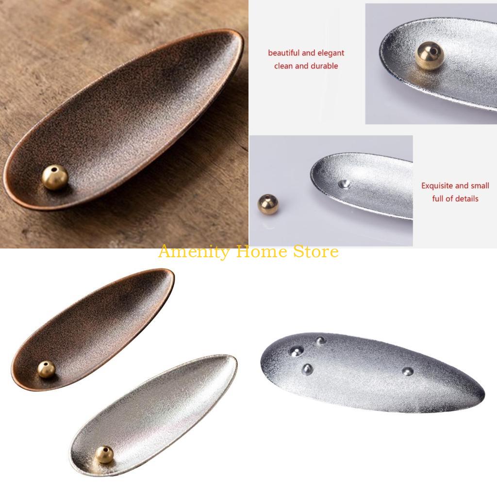F26C Japanese Alloy Incense Holder Censer Burners Stand Multifunction House Supplies Home Bedroom Living Room Decor