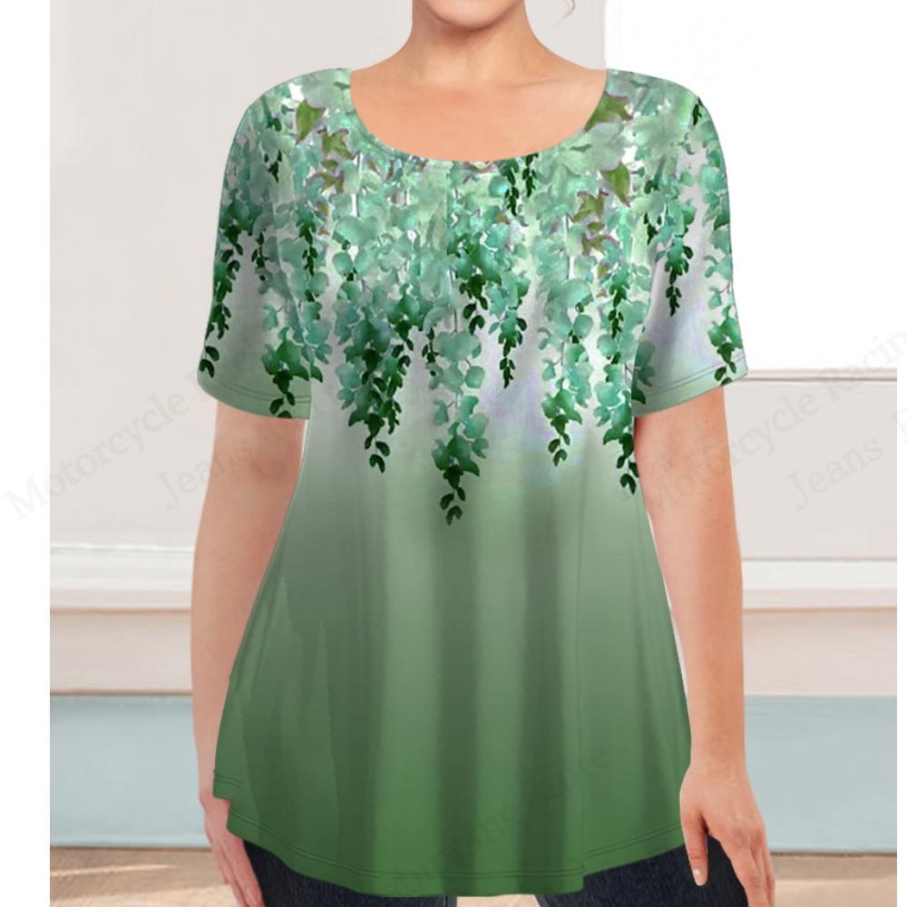 Casual Short Sleeved Printed Fashionable Oversized 3D Top Pattern T-shirt for Men Comfortable Summer Round Neck