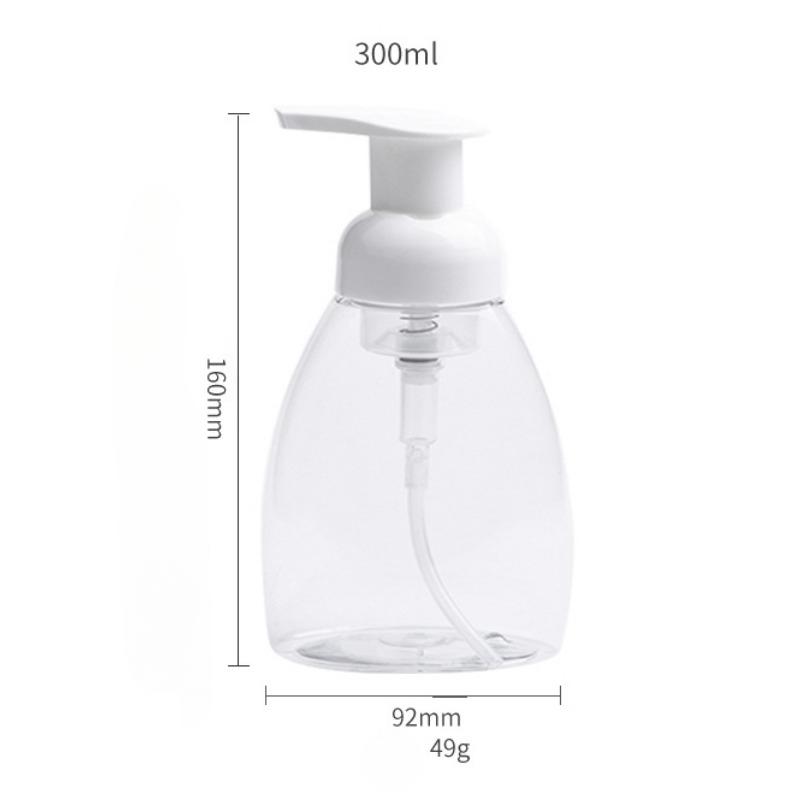 

Бутылка для пены 300 мл Прозрачная бутылка для мусса и пены ПЭТ-пластик Бутылка для жидкого мыла для мытья рук Бутылка для жидкого мыла для умывания