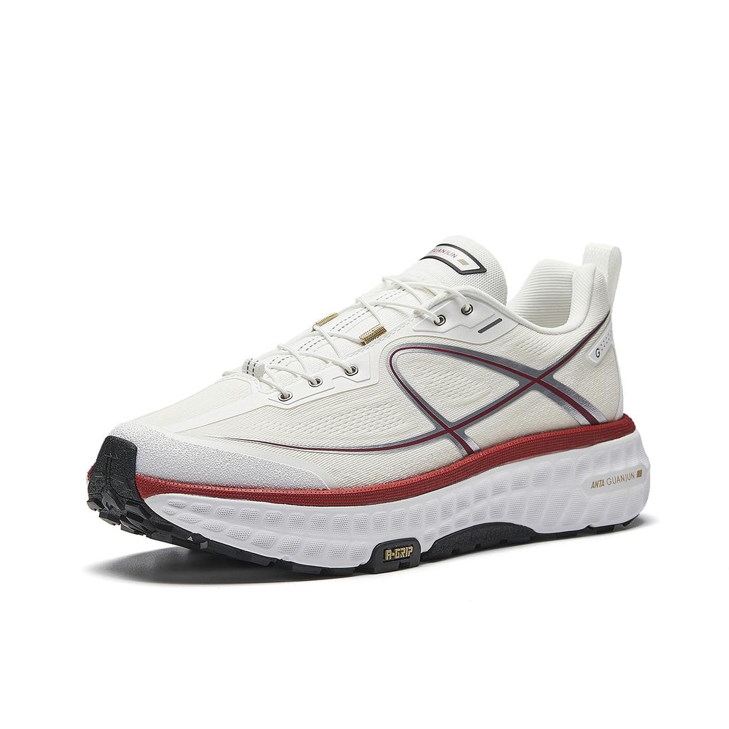 Anta Champion All Walk 2 Pull Rope Fabric Rubber Low Top Running Shoes Men Sneaker White 112615534A-4