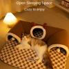 Playful Material Cat Tunnel Bed Thicken Warm Brown Grey Tunnel Toy Tube Shape Peekaboo Toy Home Decor