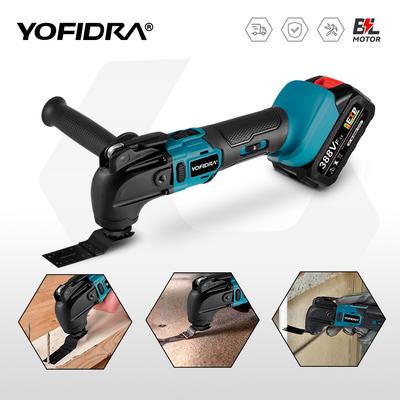 Outil Multifonction Oscillant Sans Balais 800W 6 Vitesses Électrique Sans Fil Rénovateur Décoration Intérieure Coupeur Pour Batterie Makita 18v