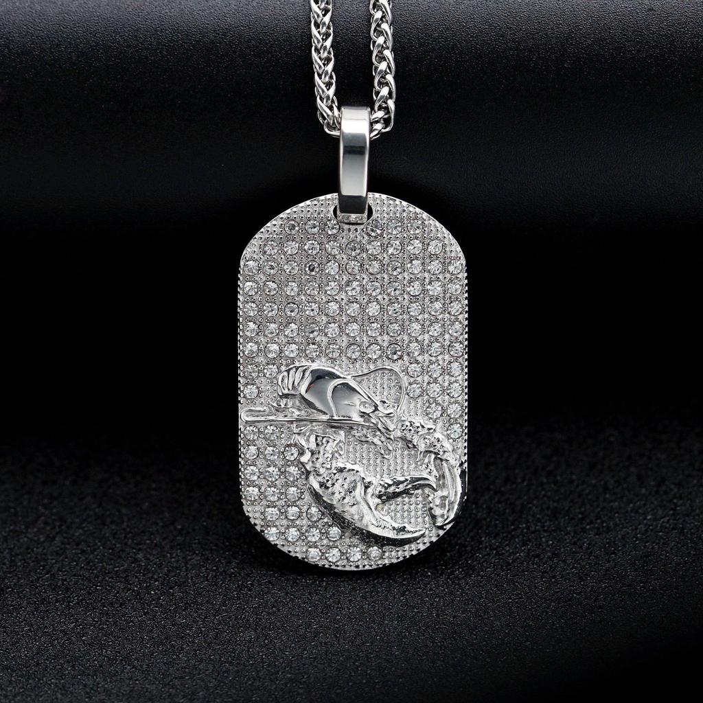 Trendy and Light Luxury 12 Zodiac Sign Pendant Hip Hop Necklace