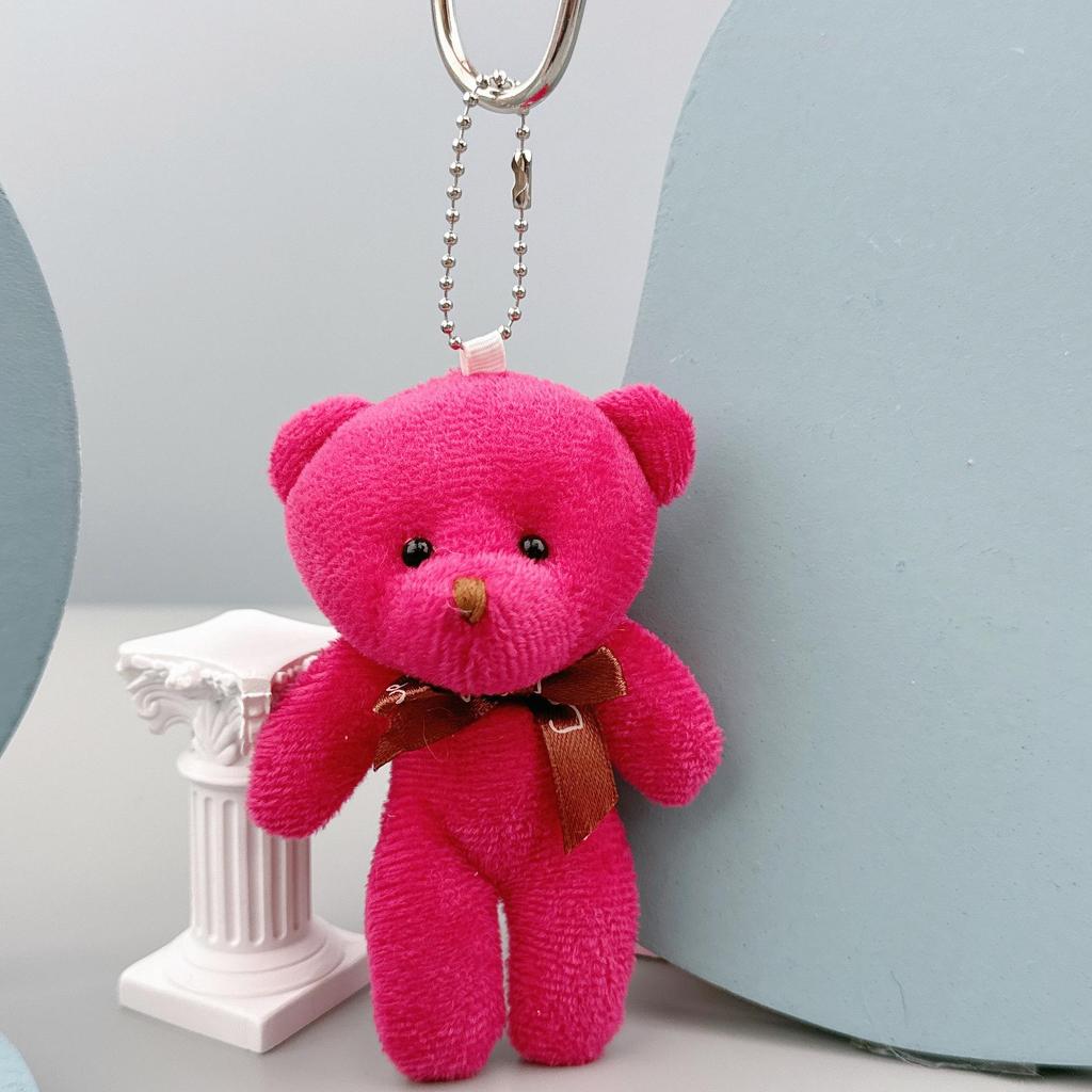Portachiavi Ciondolo Tuta Peluche Orsacchiotto - Piccolo Giocattolo Regalo