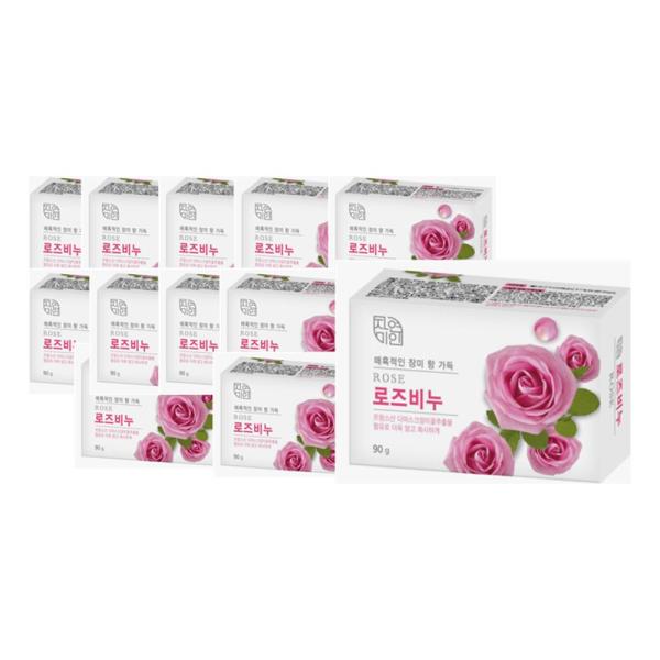 Mugunghwa Natural Beauty Rose Soap 90g (4 packs) 6 sets [WFGJOL7_250917]