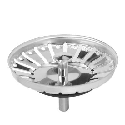 Kitchen Sink Strainer Basket Thickening Stainless Steel Sink Stopper for Standard Drains
