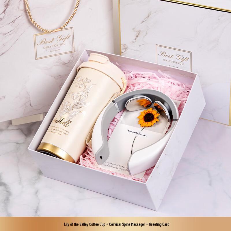 AQ Lily of the Valley Coffee Cup & Neck Massager Gift Set