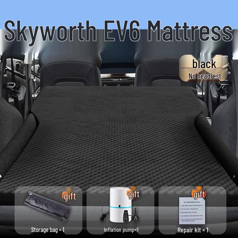 Skyworth EV6 Auto aufblasbare Matratze: Luftmatratze für Kofferraum & Schlafmatte für Rücksitz