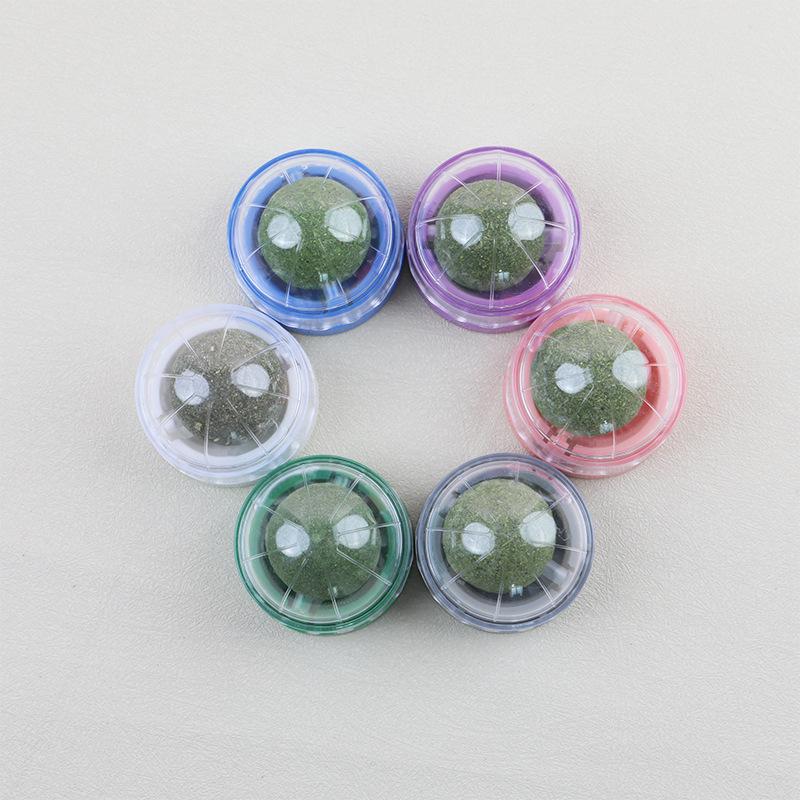 Catnip Ball Toy: Self-Play Boredom Relief, Teeth Grinding & Hairball Control for Kittens.