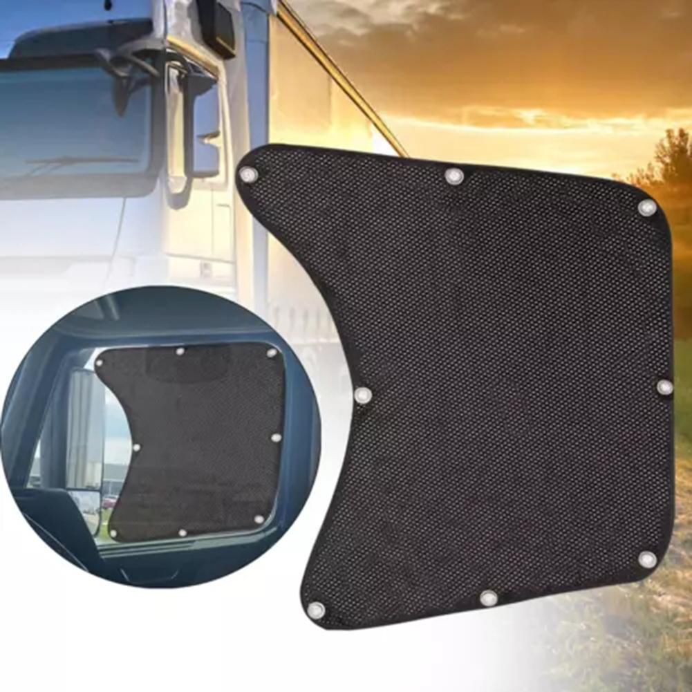 Window Shade RV Semi Truck Accessories Suction Cup Window Shades Auto Interior Mesh Curtains Replacement
