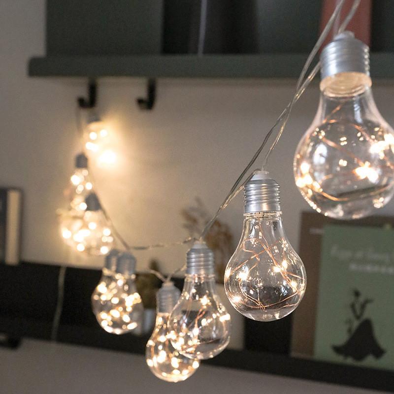 LED Fairy Lights Battery Power Bulb Interior Bedroom Bulbs Outdoor Garden Wedding Party Christmas Decor Garland Light String