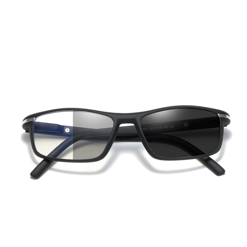 Gafas de Miopía Fotocromáticas Solares para Hombre Montura Cuadrada Terminada Lente Camaleón Gafas Graduadas 0 -0.5 -0.75 -1.0 -2 Hasta -6