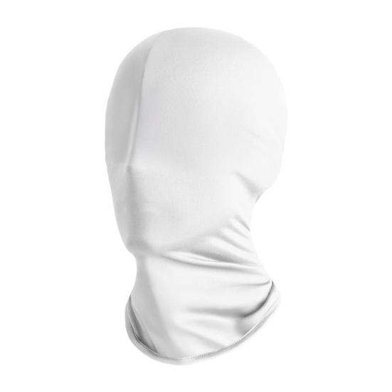 Full Cover Face Guard Solid Color Lightweight Breathable High Elastic Halloween Role-Playing Non-Porous Dual/Three Holes Face Shield