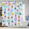 Colorful Jellyfish Starfish Shower Curtain Waterproof Home Decor For Bathroom Available In Multiple Sizes Perfect Gift Idea