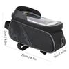 Bike Front Frame Bag Waterproof TPU Sensitive Touch Screen Top Tube Phone Mount Bag Pouch