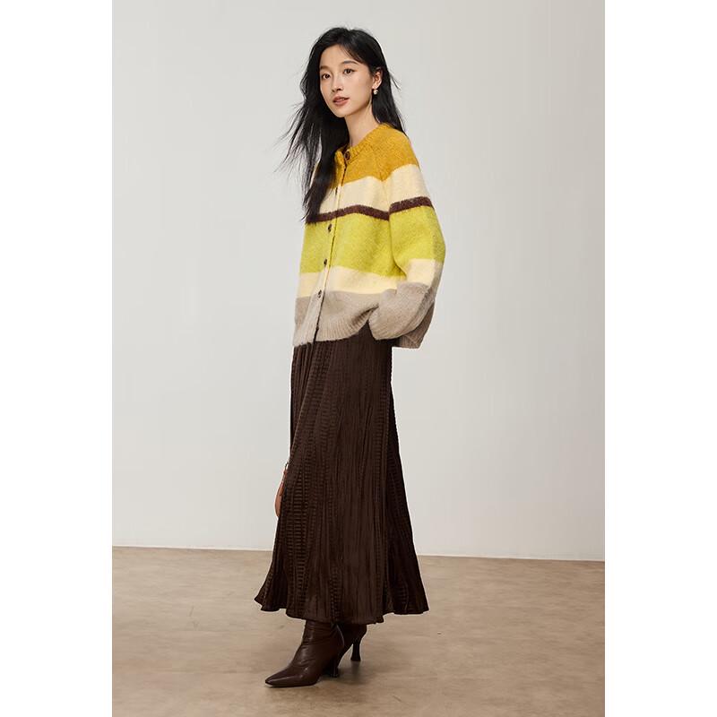 VICTORIA&VERA Women's Winter Color Block Knit Sweater