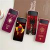 Phone Cover For Samsung Galaxy Z Flip 6 5 4 Case Transparent For Samsung Z Flip 3 Hard PC Foldable Shell Albania Passport Capas