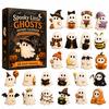 Halloween 2D Flat Ghost 24 Days Countdown Holiday Calendar Blind Box Black A