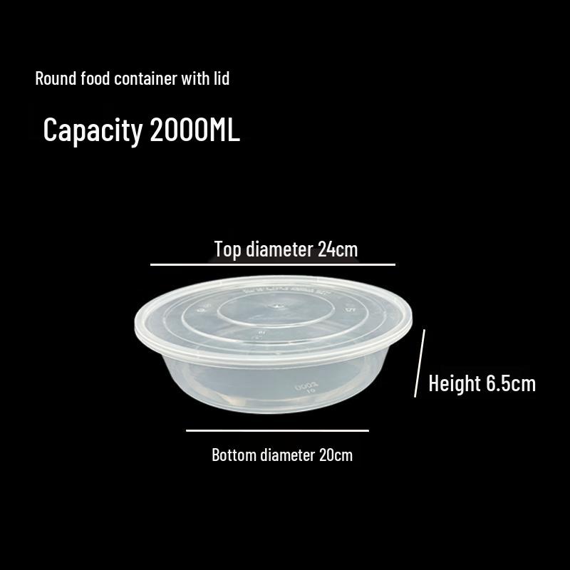 Deshangyuan Disposable Microwavable Food Containers with Flat Lids