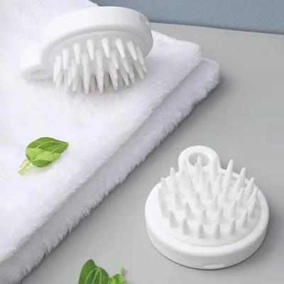 Dandruff Removing Scalp Massager - White Durable, Flexible Versatile, Shampoo Cleaning Brush