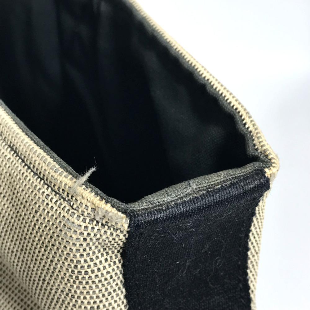 Hermes Saksaw MM Saksaw MM Bag Hand Bag Canvas Black/gray