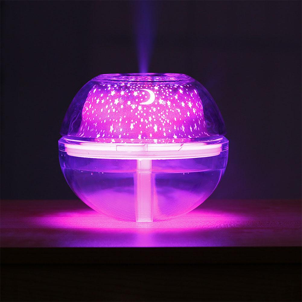 500ML USB 7Colors LED Crystal Projection Diffuser Mist Humidifier Aromatherapy Diffuser for Home Mist Maker
