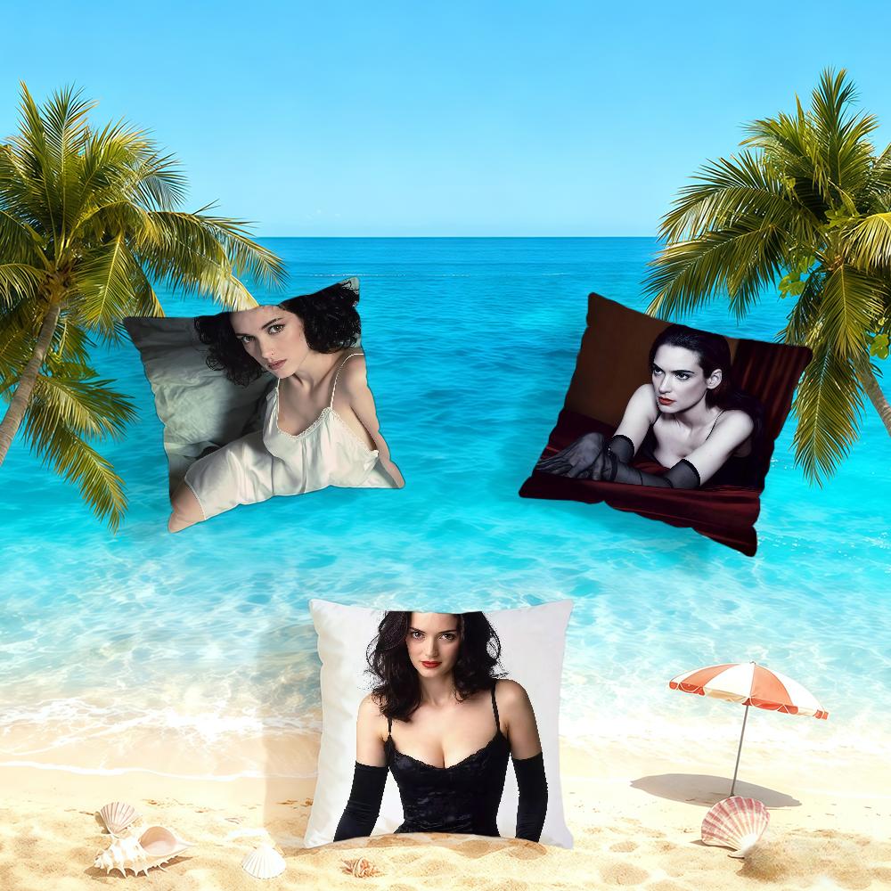 Actor W-Winona Ryder cushion cover Home Office Convenient Nordic Simplicity Hit With Zipper Cushion Cover