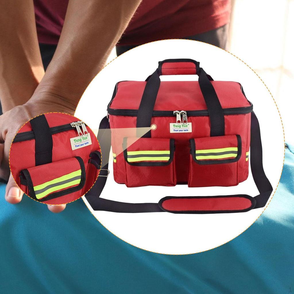 Emergency Bag, Empty, for Supplies, Organizer 14.17 X 8.66 Inches