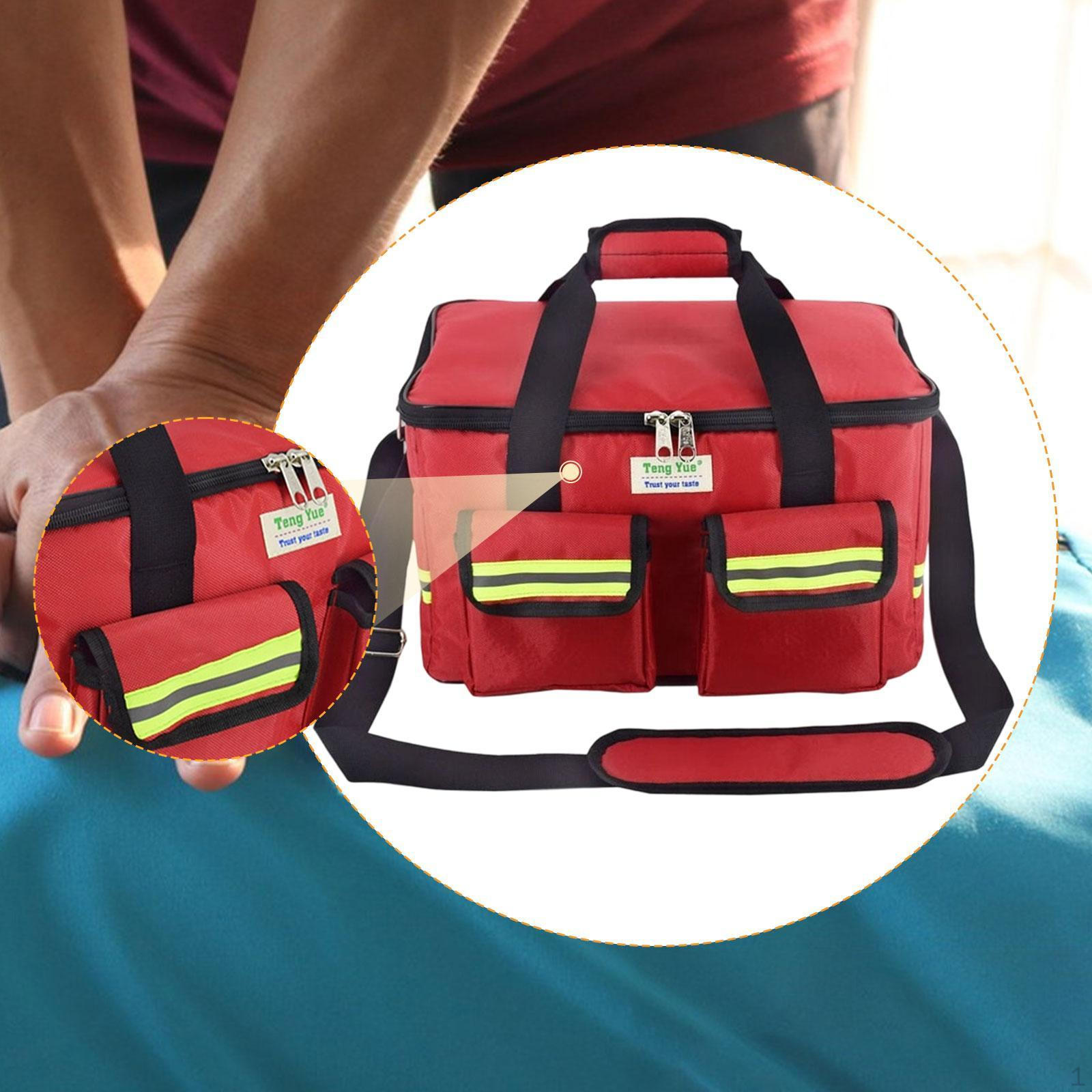 

Сумка для экстренных случаев, пустая, для припасов, органайзер 14,17 X 8,66 дюймов красный