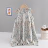 Children's Sweet Mesh Vest Halter Dress Summer Girls Pompadour Princess Dress