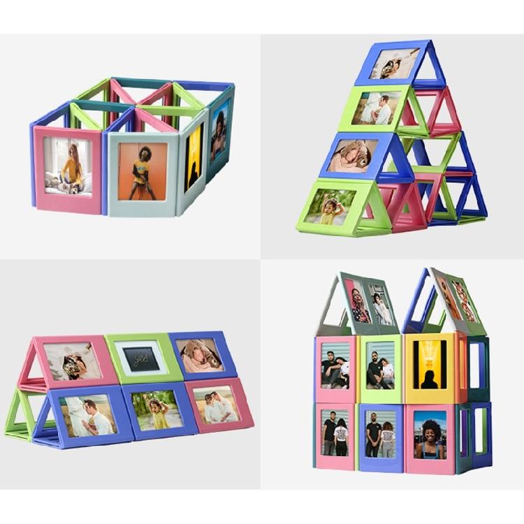 10Pcs Magnetic Display Photo Frame 3Inch Picture Holder with Magnets For Home Office Refrigerator Whiteboard Decoration