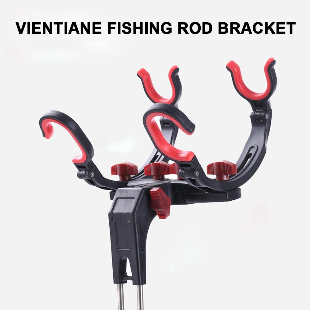 Fishing Fixed Pole Holder Foldable Bracket Sea Lake Single/Double Fish Rod Support Rack Stand Universal Fishing Rod Racks