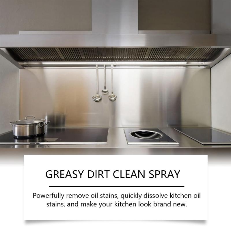 Professional Grease Remover Kitchen Degreaser Sprays MultiSurface Foam Cleaner For Kitchen Appliances Oven Stove Stubborn