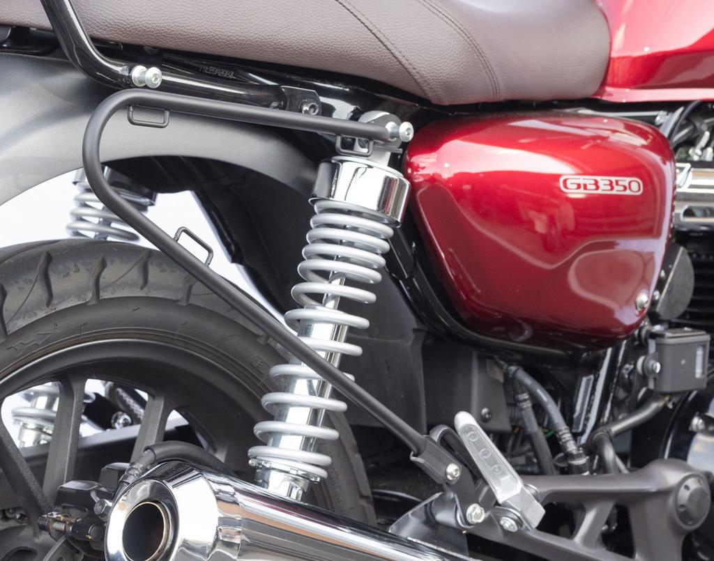 Kijima Motorcycle Parts Side Bag Support, Steel, All-in-One Type, Matte Black, 210-49701, for GB350/S