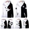 Anime Monokuma Danganronpa Cosplay Unisex Jacket Hoodie Sweatshirt S4xl Coat