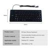 Fonken 85 Keys Computer Keyboard Silicone Soft Keyboard USB Wired Keyboard Mini Laptop Folding Waterproof Keyboard