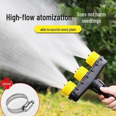 Garden Watering & Irrigation Sprinkler: Ideal for Greenhouses, Flowers, Vegetables, and Lawns with Atomizing Water Pump.