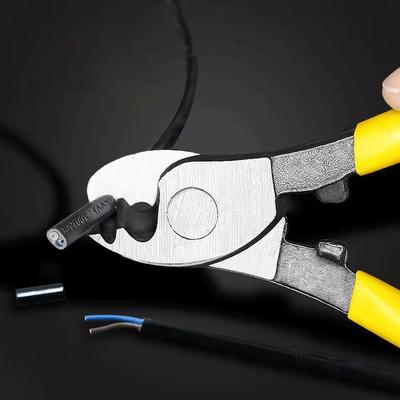 6palcový ruční elektrikářský nástroj na řezání kabelů, multifunkční protiskluzové elektrikářské kleště, kleště na odizolování drátů šetřící práci