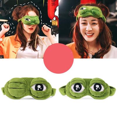 Sad Frog Headwear Women Makeup Washing Headband Funny Frog Hairband Wide-brimmed Elastic Hairbands