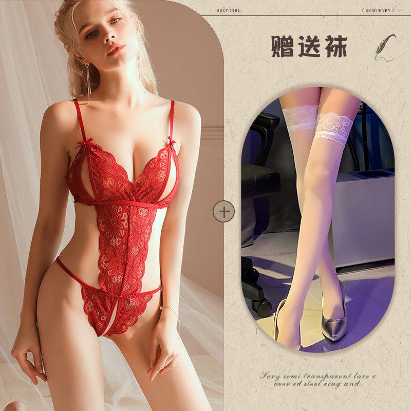 Night listening incense lingerie sexy lace onesie women's passion suit pure desire hollow uniform temptation 874
