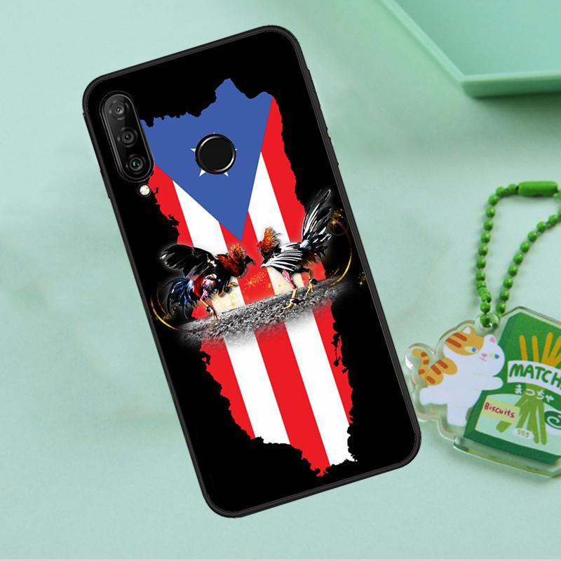 Puerto Rican Flag For Huawei Nova Y90 Y70 Y60 Y61 Y91 Y72 9 10 SE 12i 12s 11i 5T P60 Pro P20 P30 P40 Lite Case