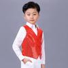 Children's Sequin Vest Dancewear: Jazz, Street, Catwalk Performance Costume for Girls and Boys