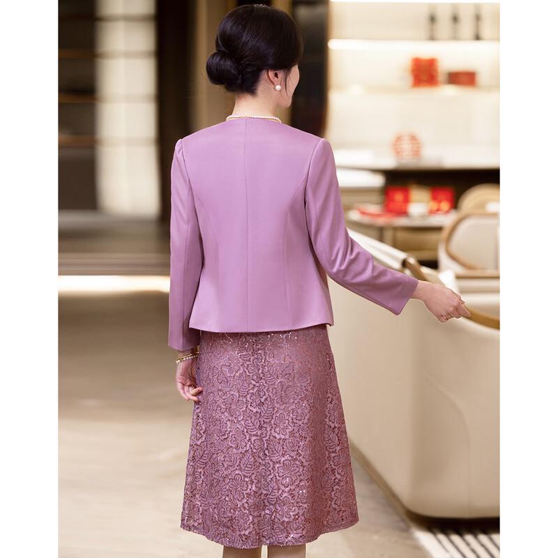 Festive Two-Piece Dress Set for Mothers