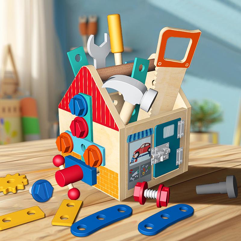 

Wooden Kids Carpentry Toolbox – Hands-on Playhouse Repair Kit