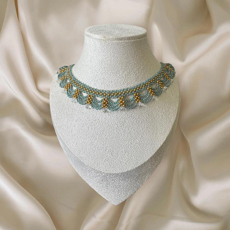 

Multi-Layer Lace Tassel Necklace For Women 2025 Unique Design Collarbone Chain Gift as the picture
