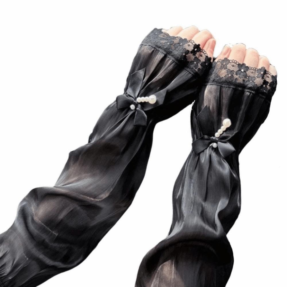 Breathable UV Protection Sleeves Long Sleeves Lace Arm Cover Sun Protection Sleeves  Cycling